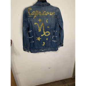 Capricorn girls size 10 - 12 wonder nation customized Jean Jacket